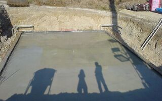 Fertigstellung Bodenplatte